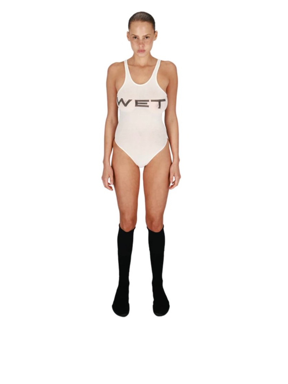 Yeezy White 'WET' Logo Bodysuit